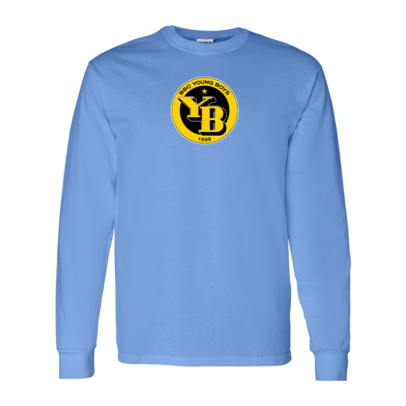 Men's Young Boys Soccer Gildan Heavy Cotton Long Sleeve T-Shirt